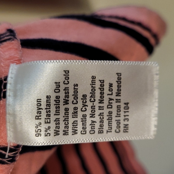 Crown & Ivy Striped Longsleeve Tshirt XL - Picture 4 of 5